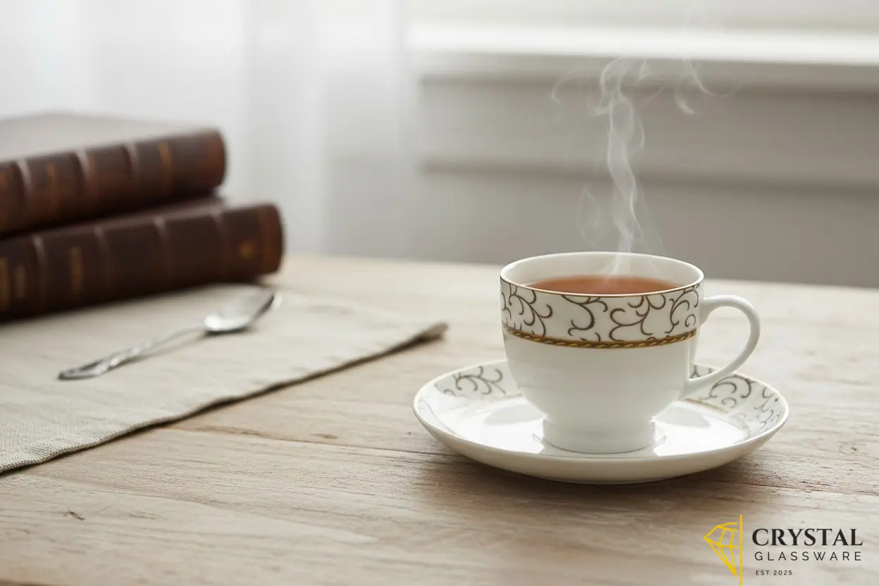 Premium fine porcelain 6 piece Cups and Saucers 